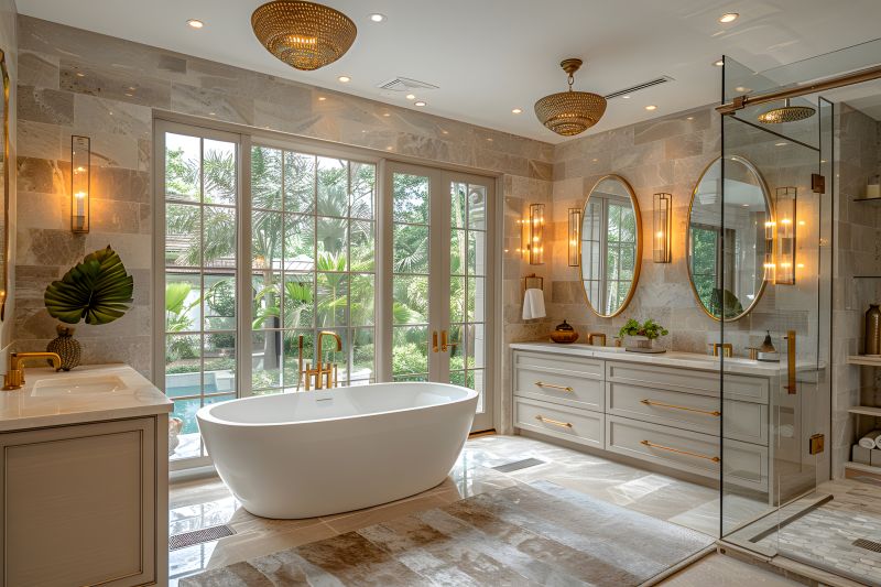 Soaking Tub with Fixtures