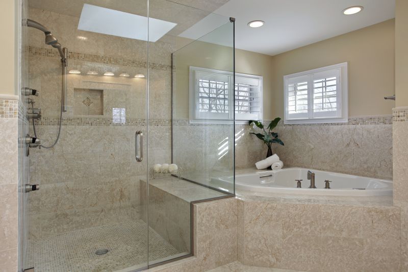 Glass Corner Tub